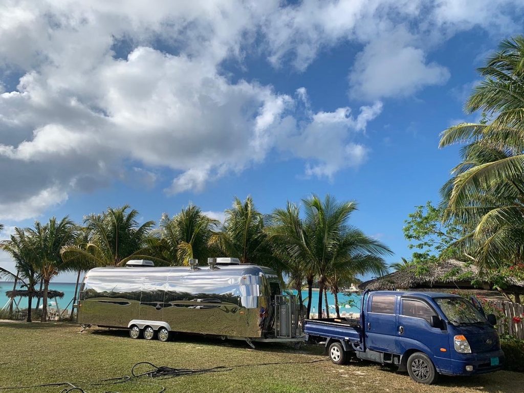 9m long airstream food trailer