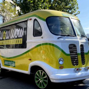 Retro metro food van custom mobile coffee bar fast food truck supply