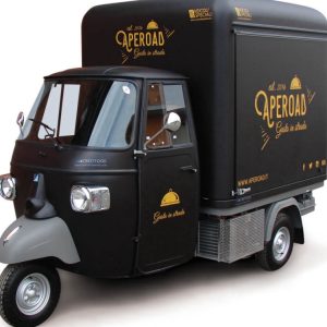 Piaggio Ape Vintage Food Truck | Compact Mobile Coffee & Gelato Cart