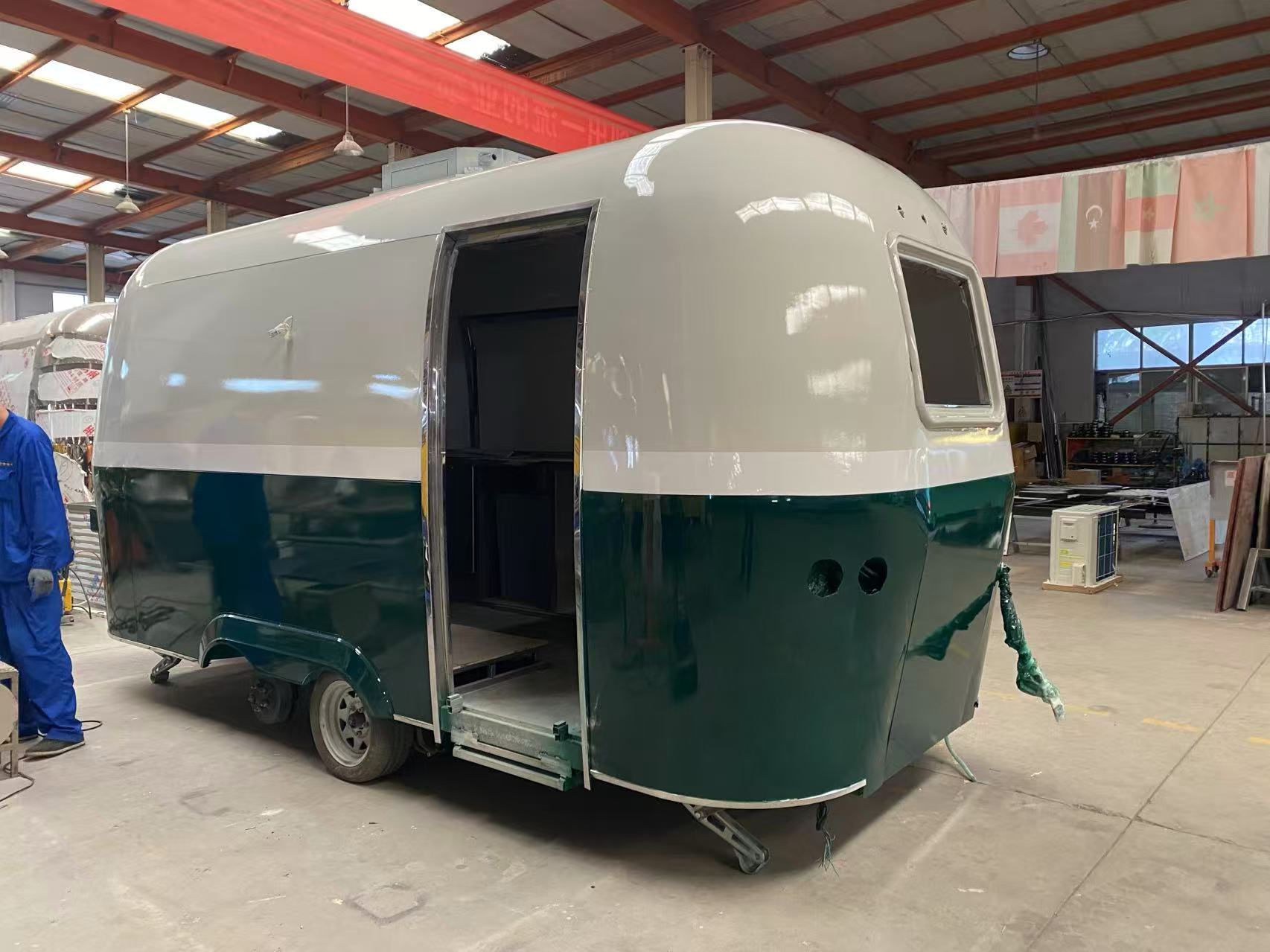 5 meter aluminum coffee trailer side entrance door