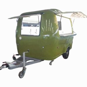 2.8M compact retro coffee and food trailer exterior front view